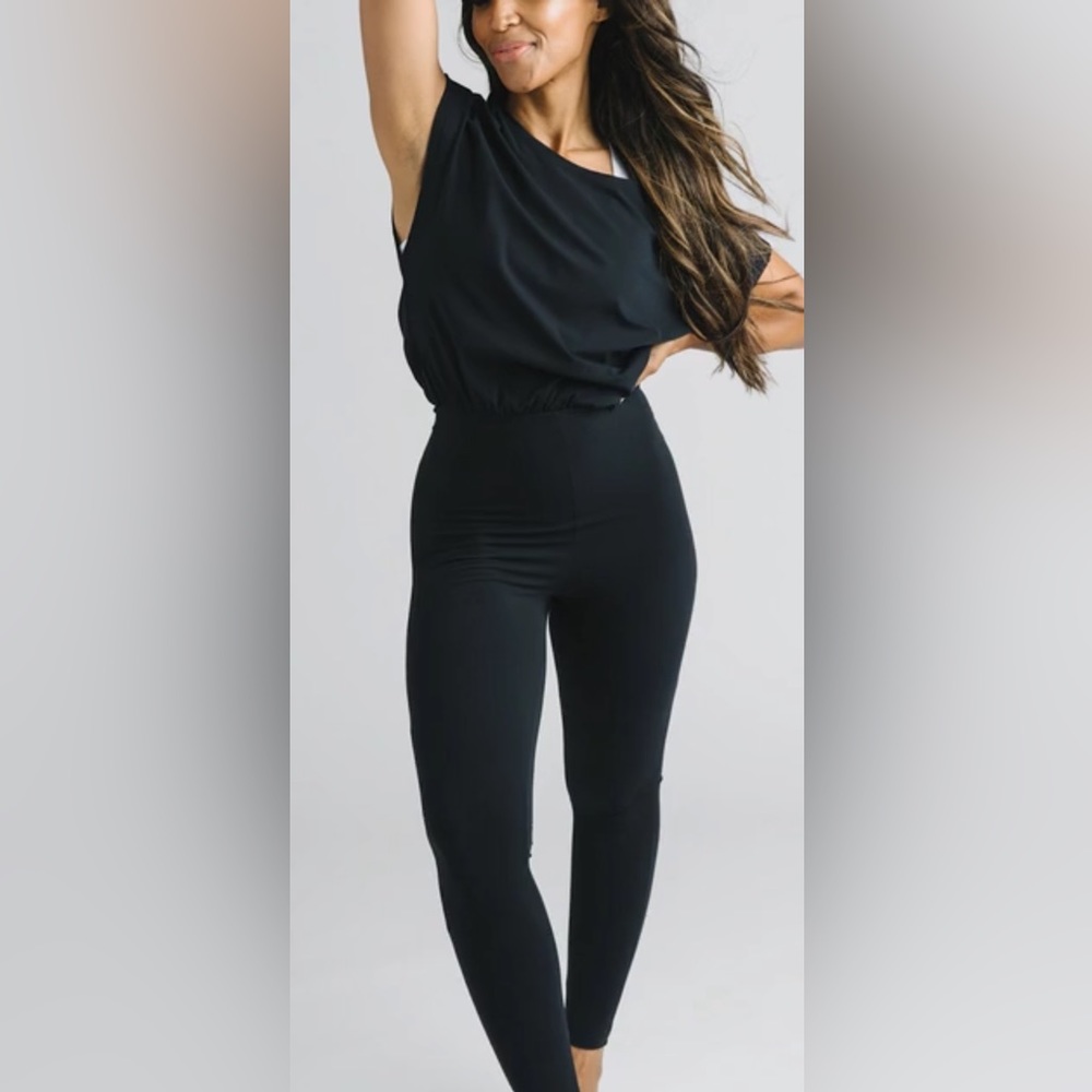 Zyia Black SoHo Jumpsuit Small BNWT